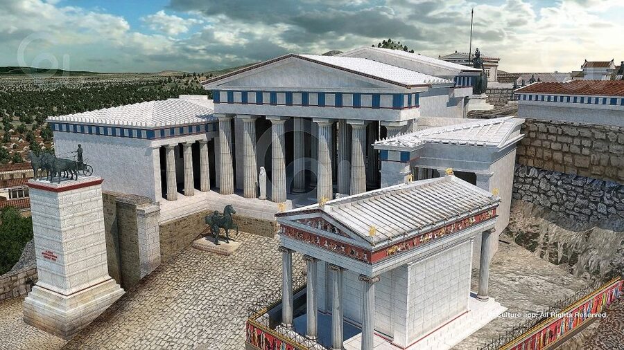 Acropolis: 3D representations & audiovisual self-guided tour - The city and sea views from the Acropolis