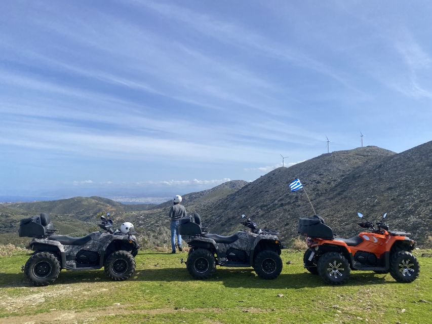 Agia Pelagia Crete Quad Bike authentic backland Tour - A careful lesson before the first climb