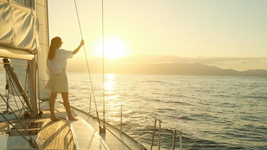 Agios Nikolaos: Golden Hour Sailboat Tour with Wine & Snacks - Food, wine, and the feel of the boat