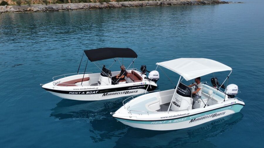 Agios Nikolaos: Motorboat or Speedboat Rental - Agriomantra for shade and a picnic
