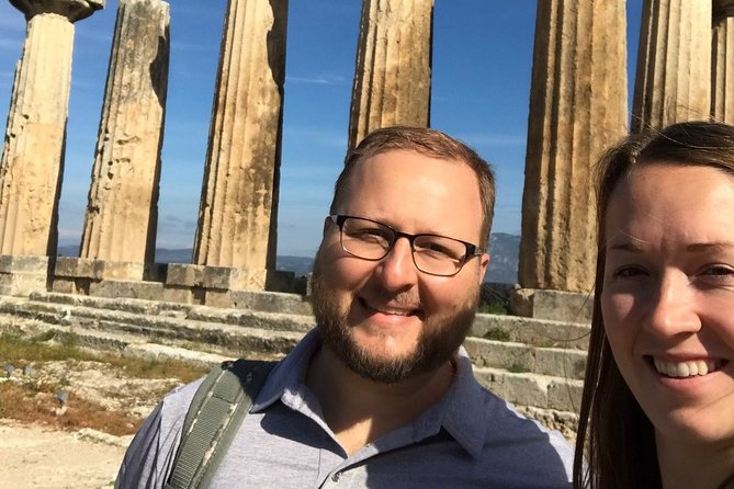 Ancient Corinth - Terry and Demetrios: what the driver adds