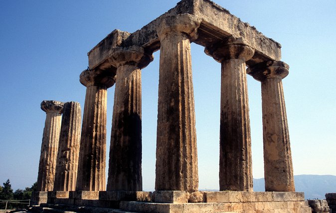 Ancient Corinth, Sanctuary of Hera, Blue Lake & Canal from Athens - Geraneia and the coast change the mood