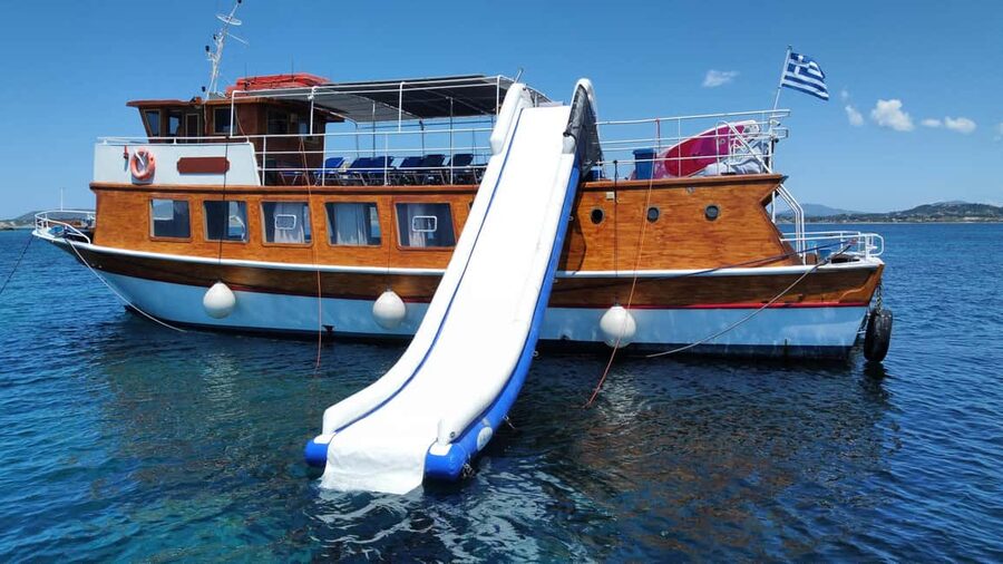 Argostoli: Full-Day Boat Cruise with Lunch - Lunch Beside Vardiani, the Rabbit Island