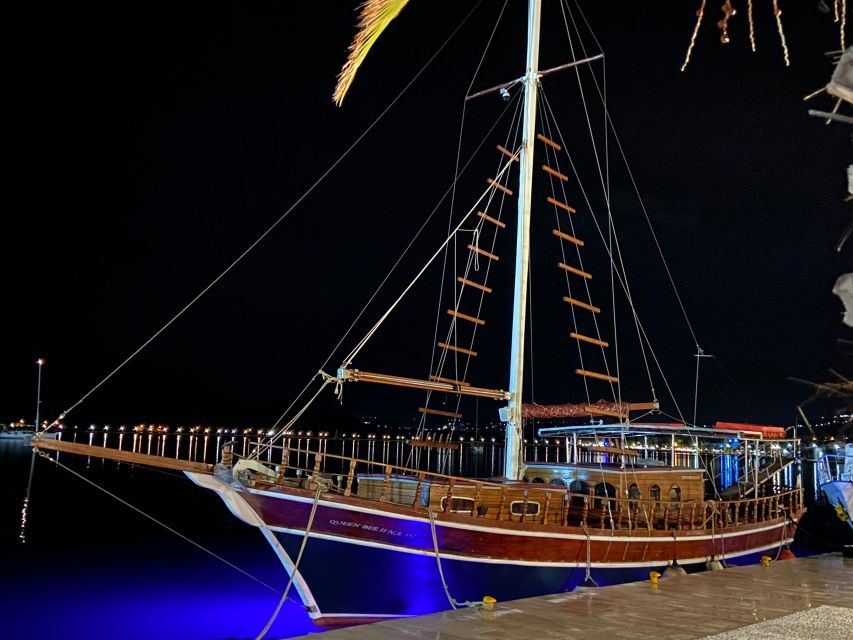 Argostoli: Sunset Cruise with Swim Stops, Dinner, and Wine - Dinner on deck: moussaka, salad, and wine