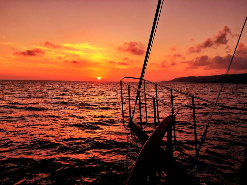 Argostoli: Sunset Cruise with Swim Stops, Dinner, and Wine - Vardiani Islands and the Rabbit Island stop