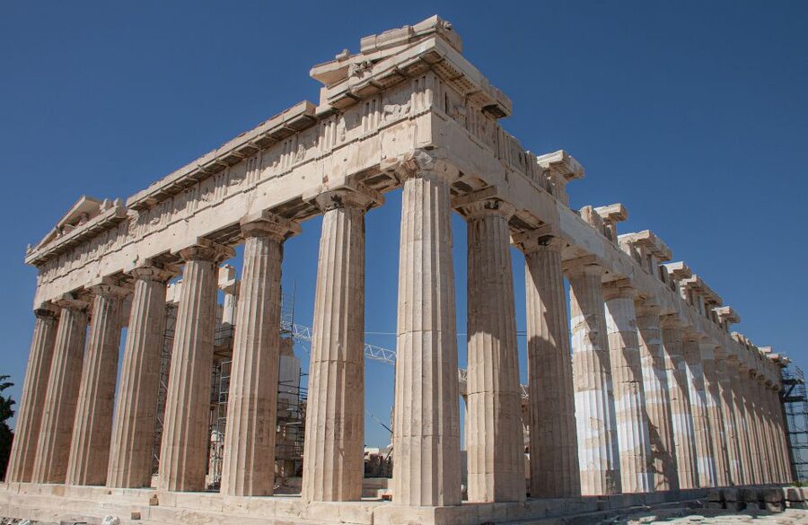 Athens: Acropolis Guided Walking Tour without Entry Ticket - Parthenon views and the center of the Acropolis