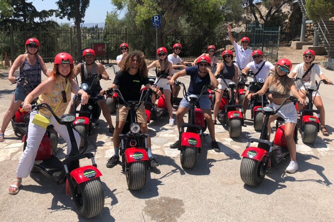 Athens Acropolis Official E-Scooter Guided Tour Fat E-Bike - Temple of Hephaistos and the best-preserved temple stop