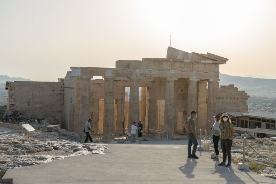 Athens: Acropolis & Plaka Neighborhood Private Walking Tour - Climbing through the Propylaea and Temple of Athena Nike