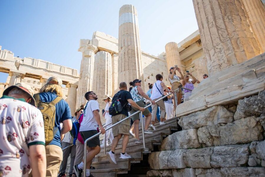 Athens: Acropolis Ticket & Optional Self-Guided Audio Tours - The Propylaea and the first view of the summit