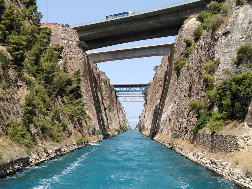 Athens: Ancient Corinth & Nafplion Guided Premium Tour - The Corinth Canal makes a quick first stop