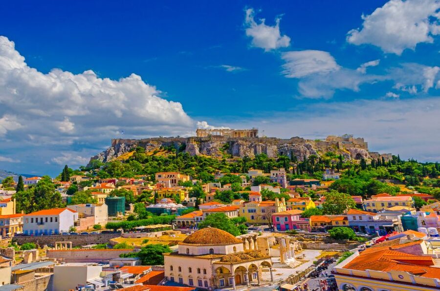 Athens and Piraeus Private Tour For Groups - Athens sights from a private van