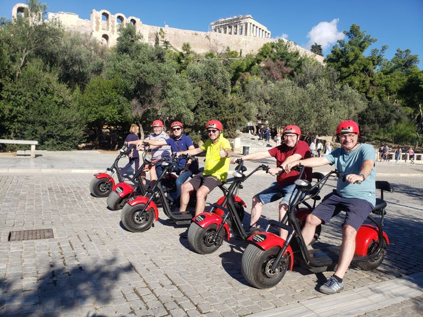 Athens: Award-Winning Acropolis Guided e-Scooter Tour - Thissio, local food tips, and the Temple of Hephaestus