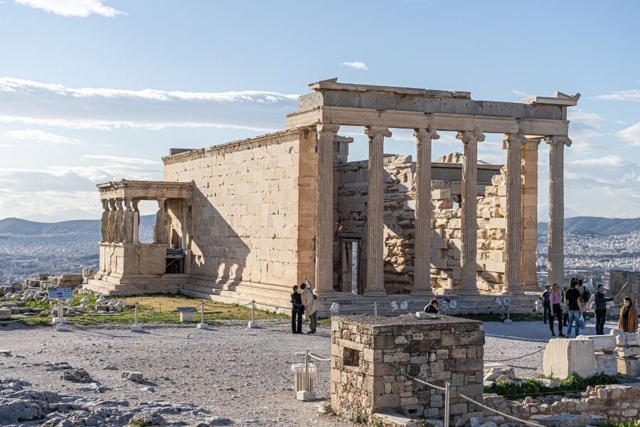Athens: Bike Tour with Acropolis & Parthenon Visit - Walking up the Acropolis