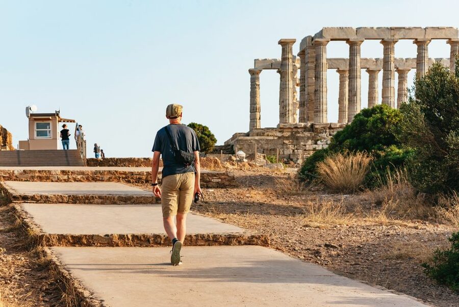 Athens: Cape Sounion & Poseidon Temple Sunset Half-Day Trip - Sunset over the Aegean Sea