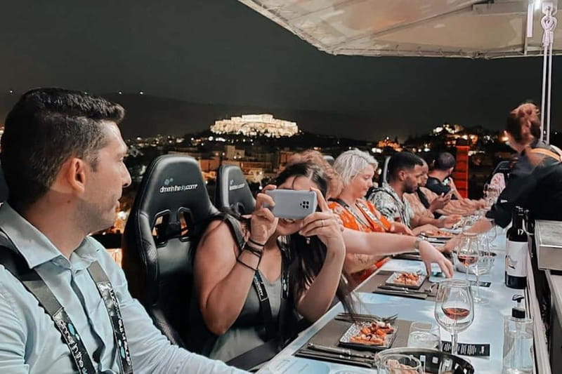 Athens: Dinner in the Sky Experience - Boarding the Rotating Table