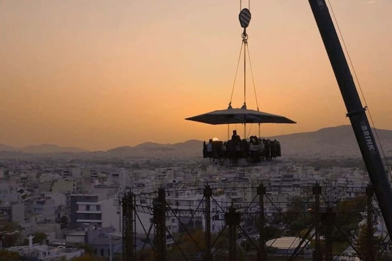 Athens: Dinner in the Sky Experience - Choosing Sunset or Starlight