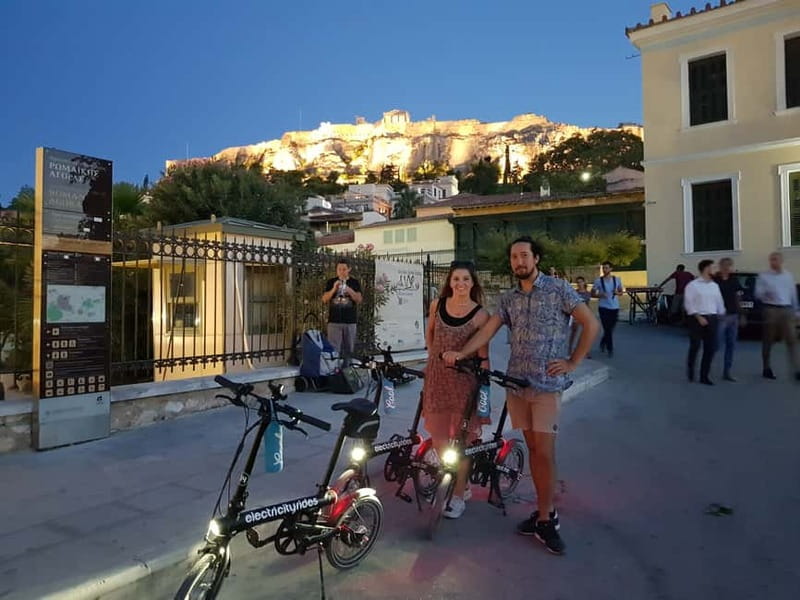 Athens: Discover the City Electric Bike Night Tour - Anafiotika, Plaka, and the narrow lanes