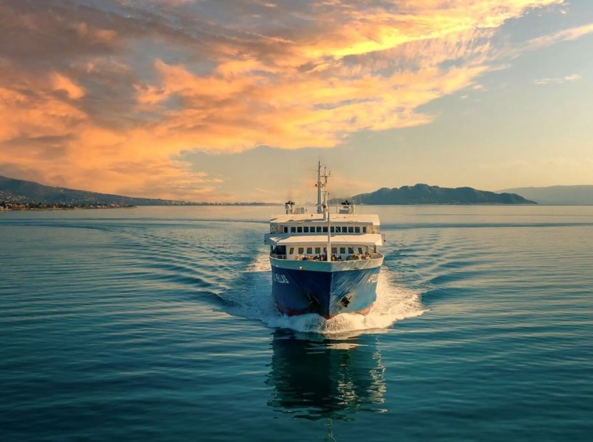 Athens: Ferry Boat Ticket to/from Agistri Island - Boarding a spacious ferry
