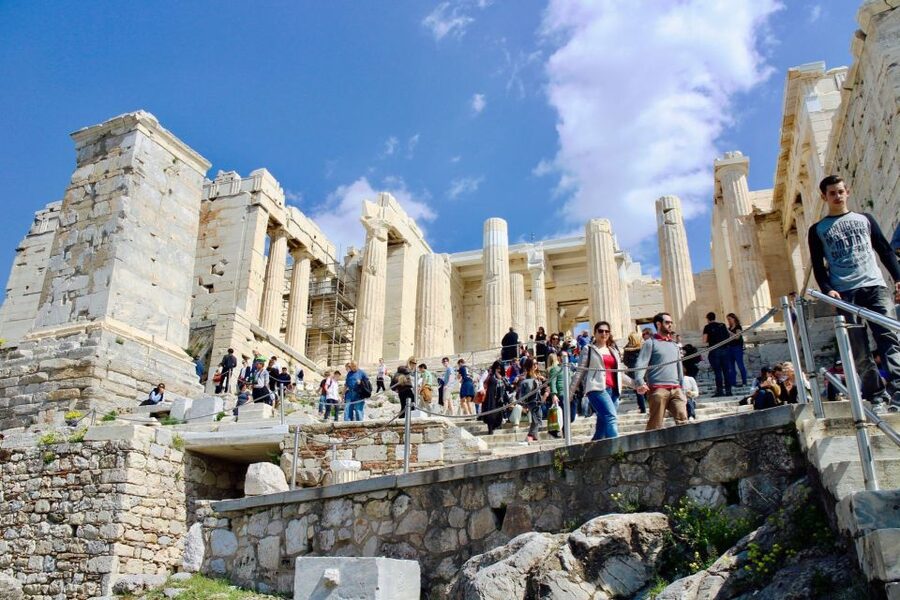 Athens: Guided Tour of Acropolis & Parthenon with Tickets - The Propylaea: a grand entrance with a real climb