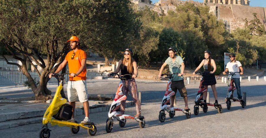 Athens Highlights by Electric Trikke Bike - Syntagma Square and the guard change
