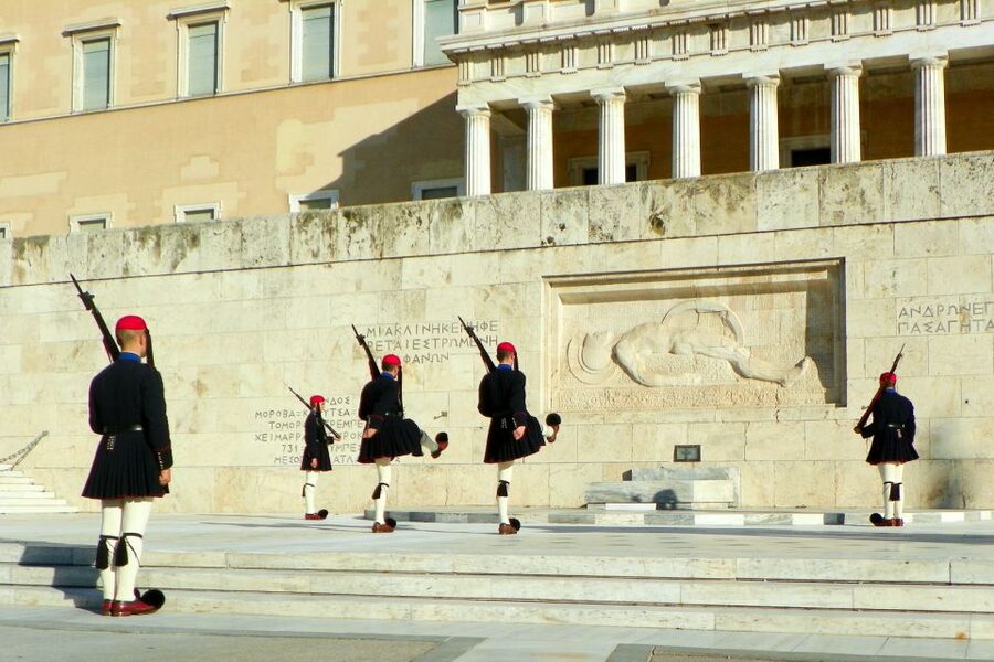Athens Instagram Tour: The Most Scenic Spots - Syntagma Square and the Evzones