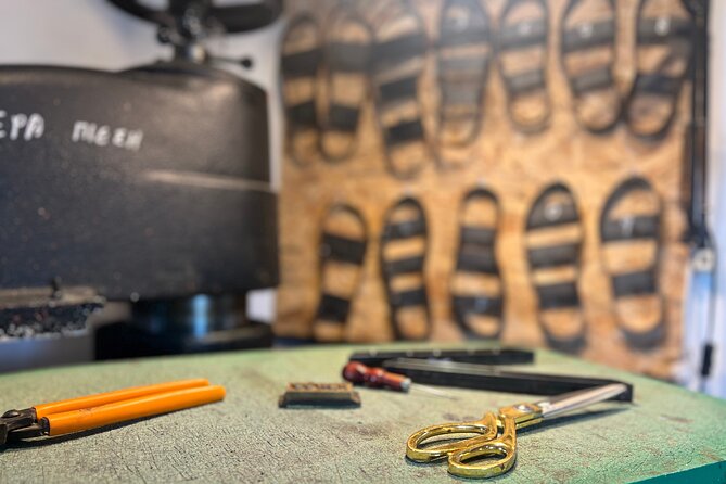 Athens Make Your Own Greek Leather Sandals Workshop - Taking part in the sandal-making process