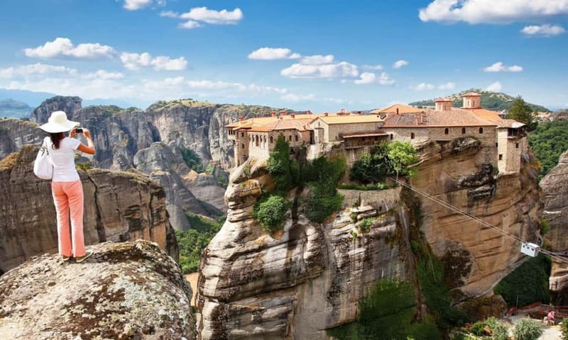 Athens: Meteora Monasteries Day Trip with Caves and Lunch - The Hermit Caves and quieter viewpoints