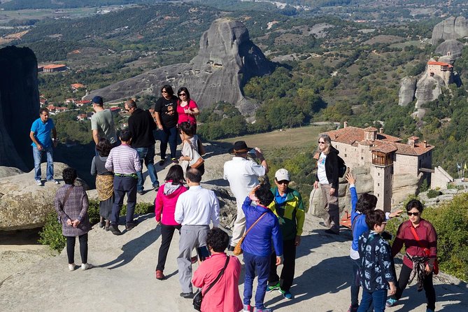 Athens: Meteora Monasteries, Hermit Caves Tour with Pickup - Great Meteoron, the largest monastery in Meteora
