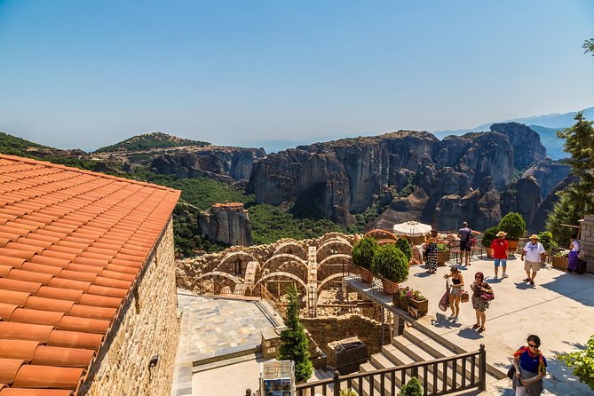 Athens: Meteora Monasteries, Hermit Caves Tour with Pickup - The three monasteries you see from the road