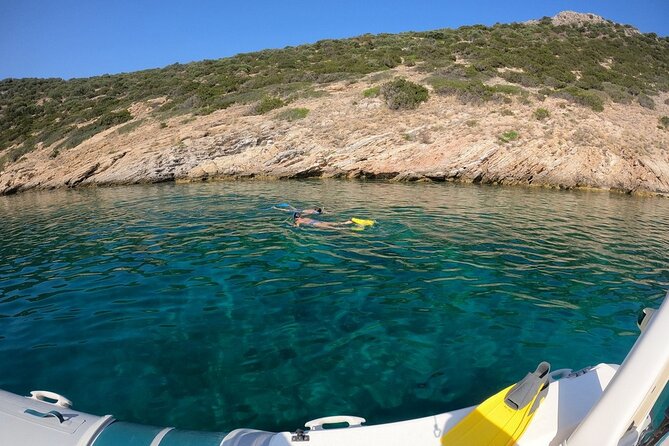 Athens, Nea Makri: Guided Small Group Snorkeling Boat Excursion - Schinias Bay: shallow water and a sandy finish