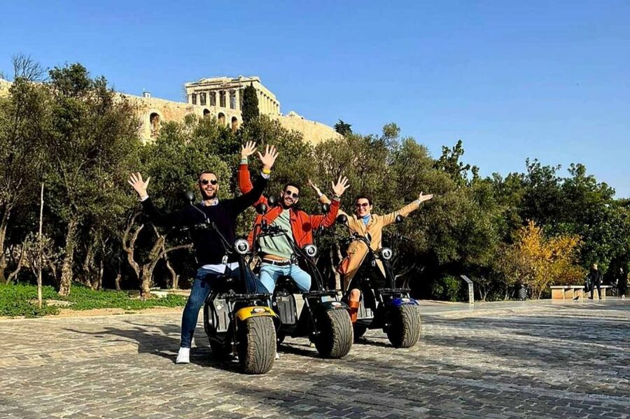Athens: Premium Guided E-Scooter Tour in Acropolis Area - Key points at a glance