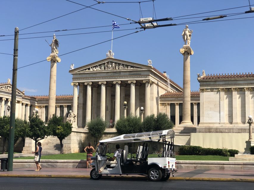 Athens: Private 3-Hour City Tour on Eco-Friendly Tuk Tuk - Why a tuk tuk works well in central Athens