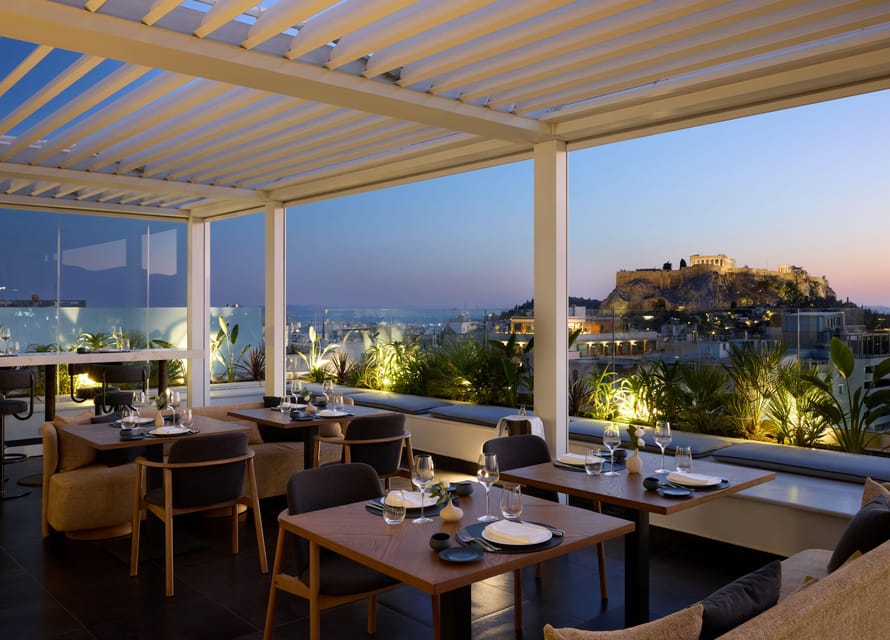 Athens: Rooftop Fine Dining at Whispers Restaurant - A rooftop dinner with Athens at eye level