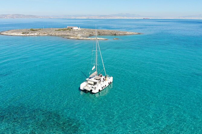 Athens Semi private Morning Catamaran cruise with meal & drinks - A comfortable catamaran, not a crowded party boat
