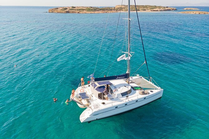Athens Semi Private Sunset Catamaran Cruise with meal & drinks - Setting sail from Alimos for a slower Athens