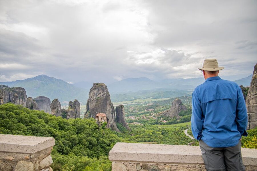 Athens to Meteora: Monasteries & Hidden Caves Bus Tour - Entering three Meteora monasteries