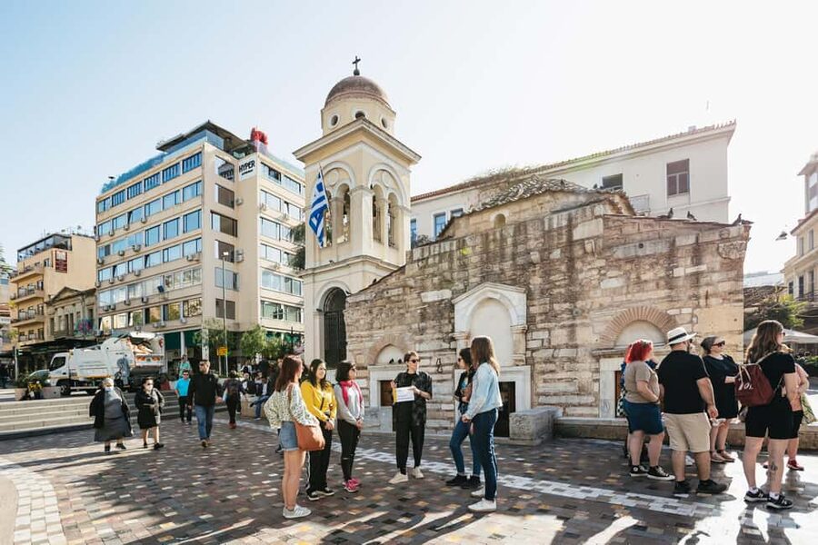 Athens: Women in Ancient Greece Guided Walking Tour - The view toward the Acropolis