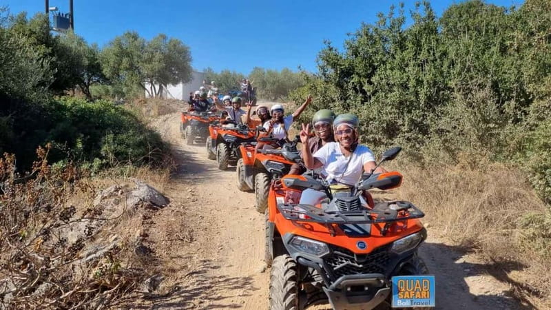 Bali & Panormo Rethymno:Quad Safari & visit Cave 57km 4hours - Olive groves, dirt roads, and wide mountain views