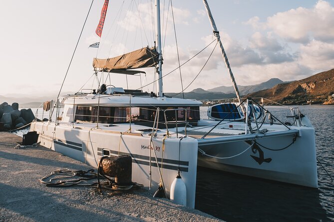 Balos & Gramvousa Luxury Catamaran Sailing Cruise from Kissamos - Gramvousa Island, swimming, and the fortress