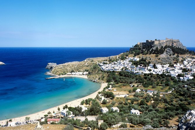 Boat Trip to LINDOS with Swimming Stops at Anthony Quinn's & Tsambika Bays - Three Hours in Lindos