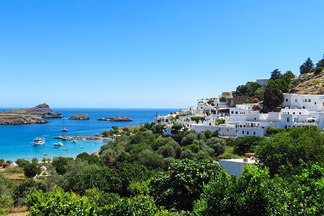 Boat Trip to LINDOS with Swimming Stops at Anthony Quinn's & Tsambika Bays - Anthony Quinn Bay and the Movie Connection