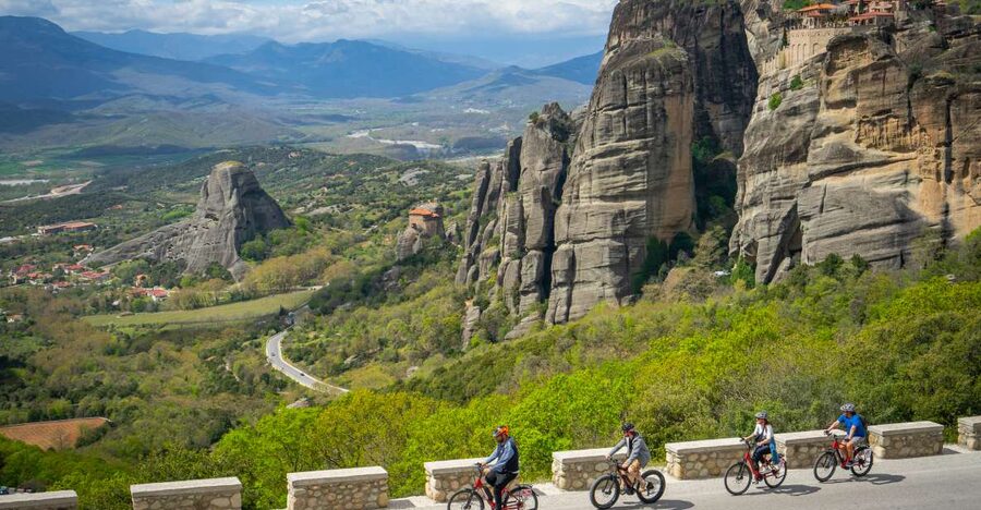 Breath-taking Monasteries Morning E-Bike Tour - Meeting the red bikes at Trikalon 21