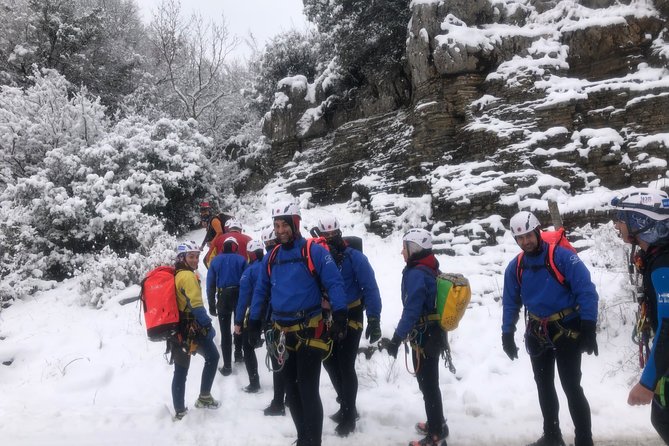Canyoning trip at Zagori area of Greece - Section A - Water, the small jump, and the scenery