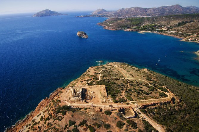 Cape Sounio Temple of Poseidon Half Day Private Tour - The view toward the Greek islands