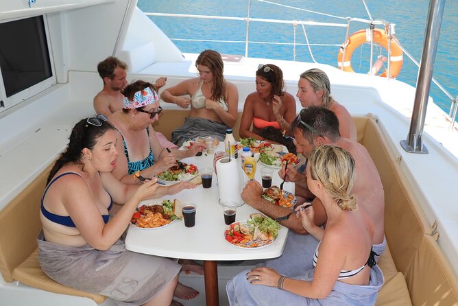 Catamaran Cruises Rhodes - 6 Hours Day Cruise ALL INCLUSIVE - Afandou Beach and lunch in the middle of the day