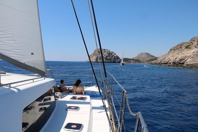 Catamaran Cruises Rhodes - 6 Hours Day Cruise ALL INCLUSIVE - Food, drinks, music, and the feel onboard