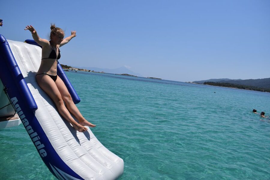 Chalkidiki: Blue Lagoon & Ammouliani Island Cruise & Lunch - The glass-bottom route toward Sithonia and Vourvourou