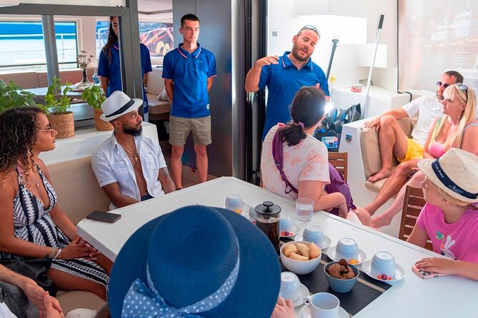 Chania: Afternoon Catamaran trip - Dinner, Drinks & Sunset - What the Vesselina feels like on the water