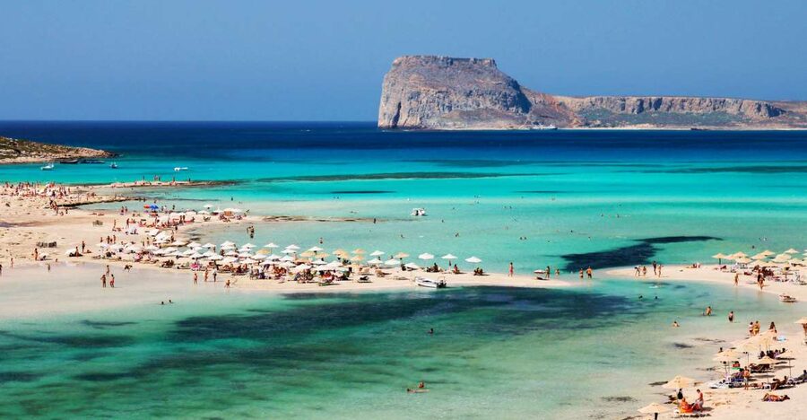Chania Areas/Kalyves:Gramvousa Island & Balos,Boat Tkt Extra - The short cruise toward Balos