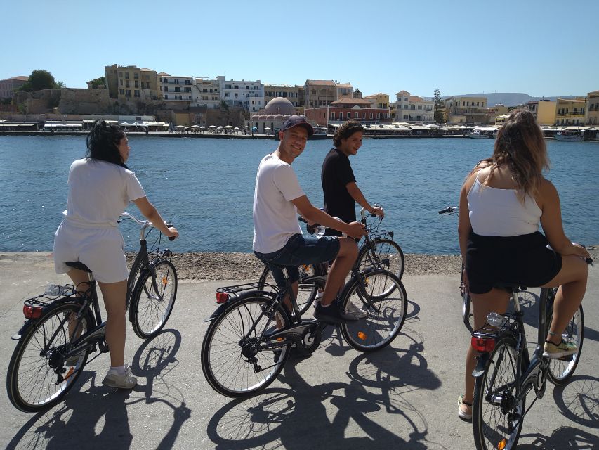 Chania: City Highlights Small Group Bike Tour - The Old Venetian Harbour and Giali Tzamisi